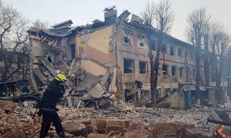 Orașul Dnipro, după atacurile din această dimineață foto: Profimedia