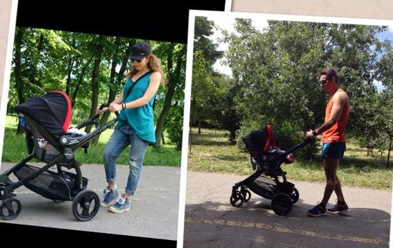 CARMEN BRUMĂ NU ARE DELOC BURTĂ, la câteva ZILE DE LA NAŞTERE! IMAGINI GRĂITOARE de la prima PLIMBARE ÎN PARC CU VLĂDUŢ! 