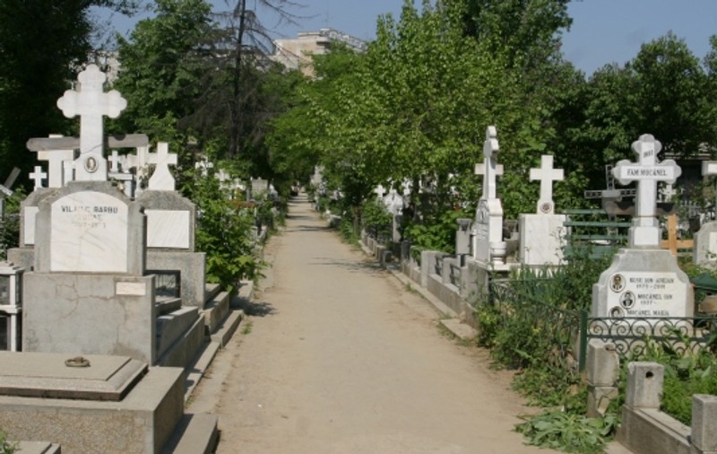 Arestat după ce a distrus mai multe morminte