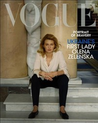 Coperta revistei Vogue, cu Olena Zelenska