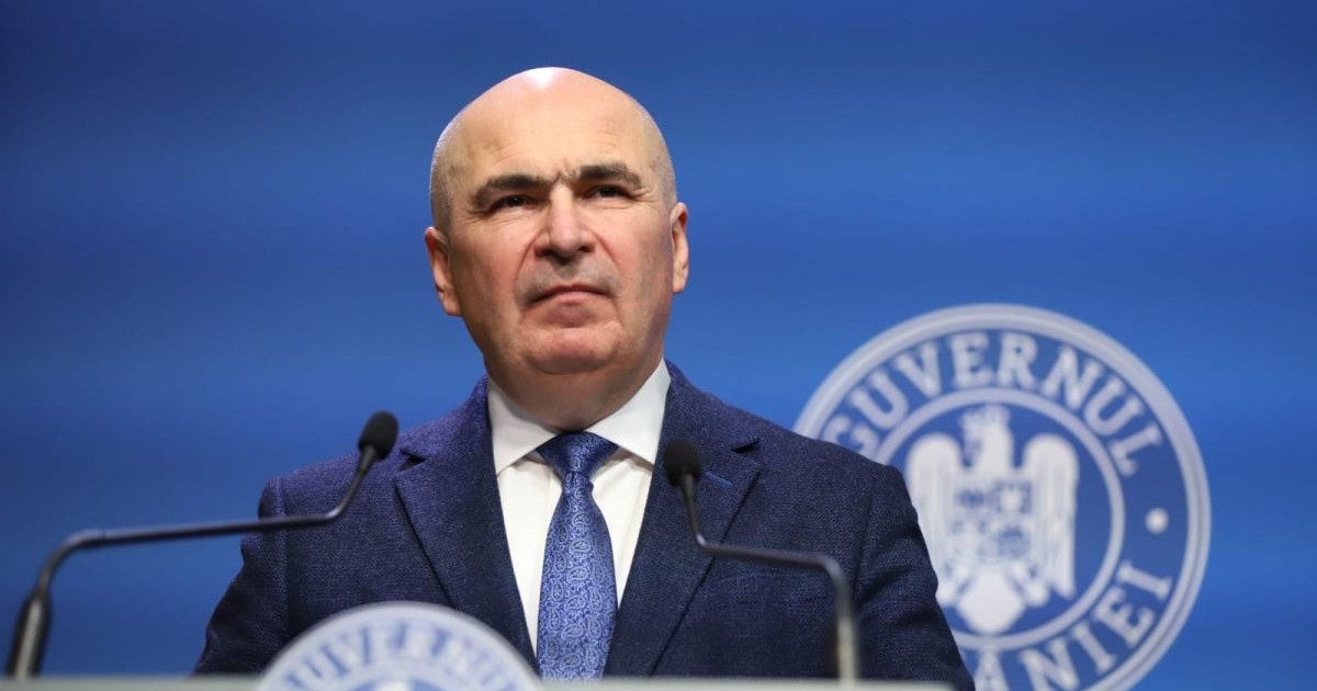 Ilie Bolojan vorbește de la sediul Guvernului în timpul unei conferințe de presă, 4 februarie 2026