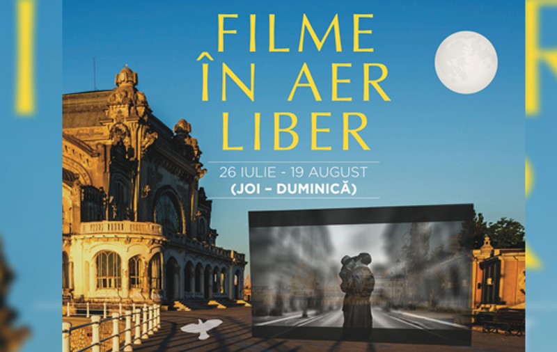 Seri de filme în aer liber pe Faleza Cazino și Piața Ovidiu din Constanța
