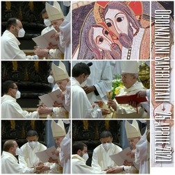 George, poza de sus, primul din stânga, sfințit de Papa Francisc. Foto: Facebook Pontificio Seminario Romano Maggiore