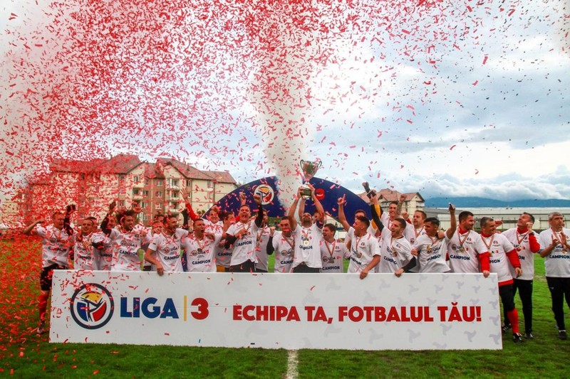 2019, anul când FK Csikszereda a promovat în L2. Foto: fkcsikzereda.ro