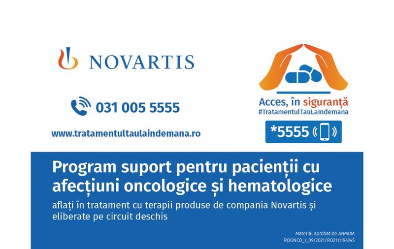 Novartis România lansează programul #TratamentulTauLaIndemana