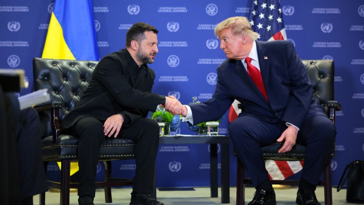 Volodimir Zelenski si Donald Trump la New York, la Adunarea Generală a ONU