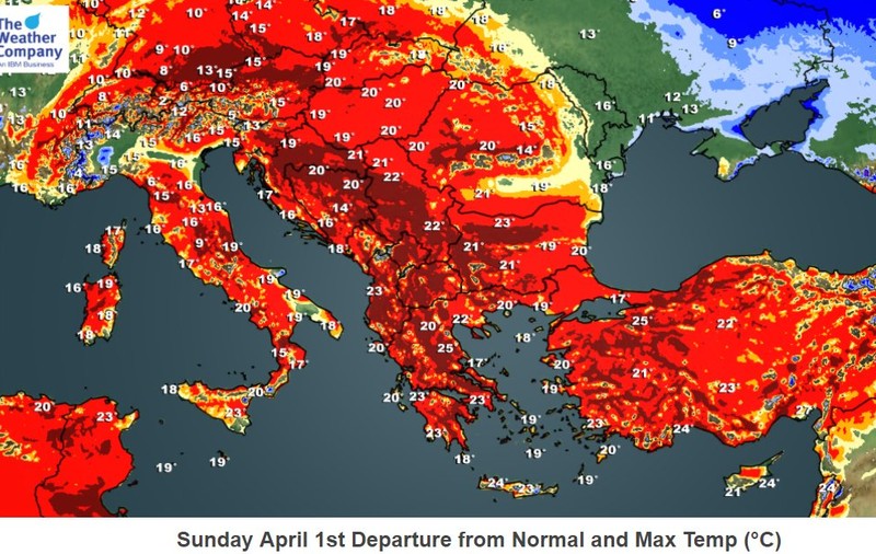 FOTO | Meteorologii din Marea Britanie anunță schimbări de temperaturi în România de Paște și Florii