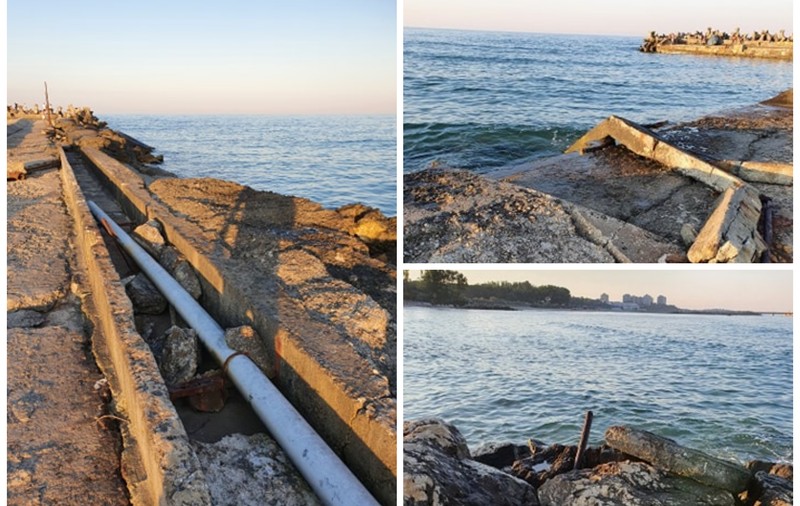 Guvernul îi îndeamnă pe români să-și facă vacanța în țară. Așa arată digul din Neptun, de la “Steaguri”, cea mai populată plajă!
