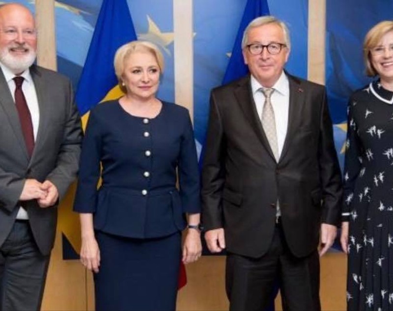 UPDATE. Premierul Viorica Dăncilă, vizită la Bruxelles; Discuții cu Juncker și Timmermans, pe modificările legislației penale (FOTO / VIDEO)