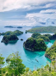 O mică parte a arhipelagului Raja Ampat