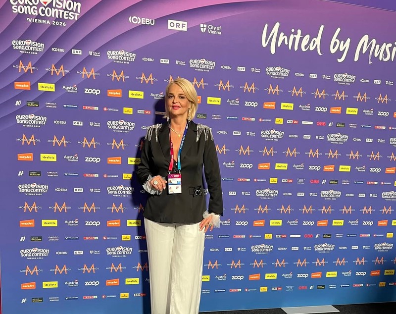 Cum a fost filmată Alexandra Căpitănescu înainte de a urca pe scenă în finala Eurovision 2026. Iuliana Marciuc e prezentă la Viena