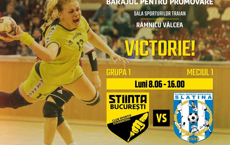 Știința București a câștigat primul meci din turneul de promovare în Liga Națională