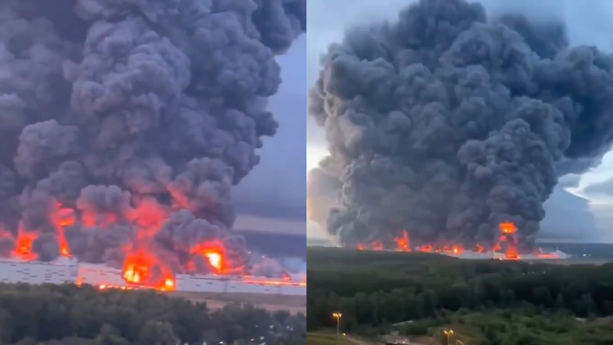Incendiu la un depozit Wildberries, după un atac ucrainean asupra regiunii Moscova, 16 august 2026