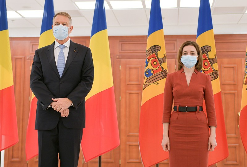 Președintele României, Klaus Iohannis, alături de președinta Republicii Moldova, Maia Sandu | Foto: Administrația Prezidențială