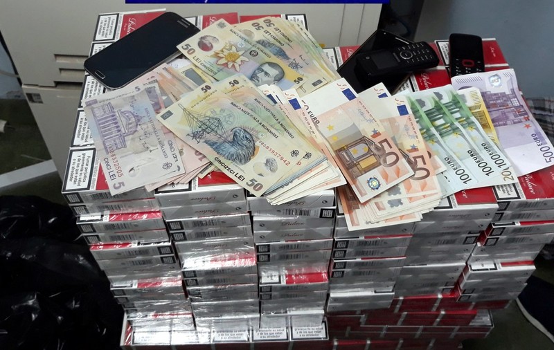 112 milioane de țigarete de contrabandă, blocate în 2018! Aproape o mie de persoane au fost reținute