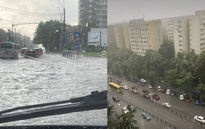Bucureștiul, sub avertizare „Nowcastig” cod portocaliu de vijelii și ploi torențiale. A fost emis Ro-Alert, sunt zone inundate în Capitală și două avioane nu au putut ateriza la Otopeni