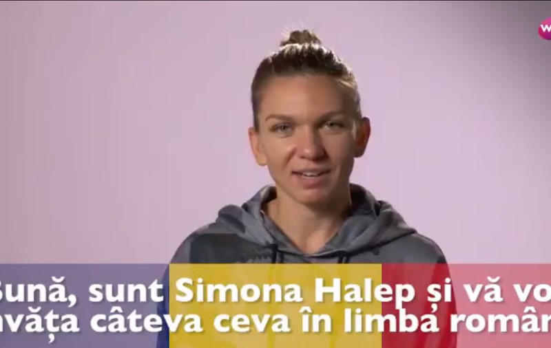 Simona Halep, lecție amuzantă de limba română pentru fanii săi din străinătate | VIDEO