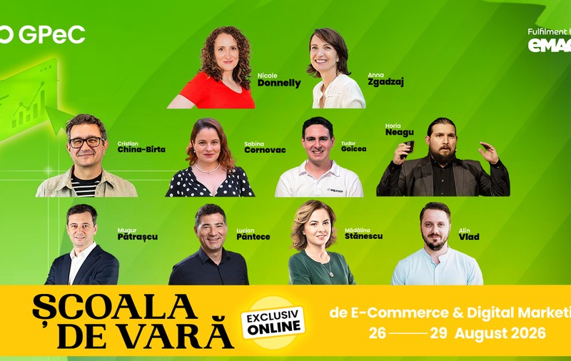 Școala de Vară GPeC 2026, online: 4 zile de know-how aplicat în E-Commerce &amp; Digital Marketing, accesibilă de oriunde