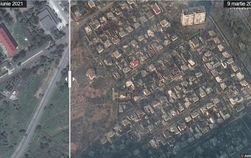 Dezastrul din Mariupol, văzut din satelit. Cum arăta orașul ucrainean înainte și cum arată acum