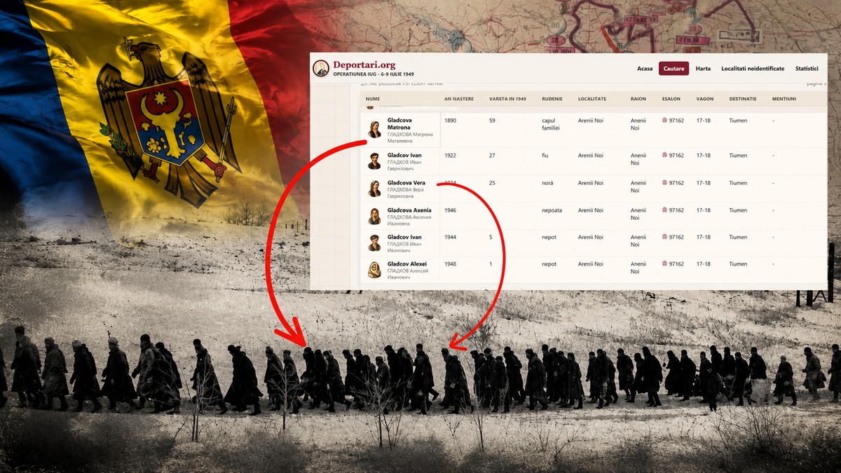 Un IT-ist moldovean a creat cu AI harta deportărilor staliniste din Basarabia