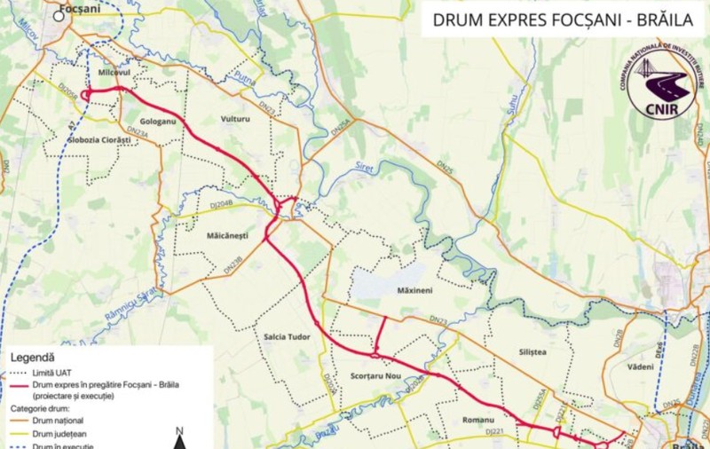 Construirea Drumului Expres Brăila-Focșani: Cinci companii intră în competiție