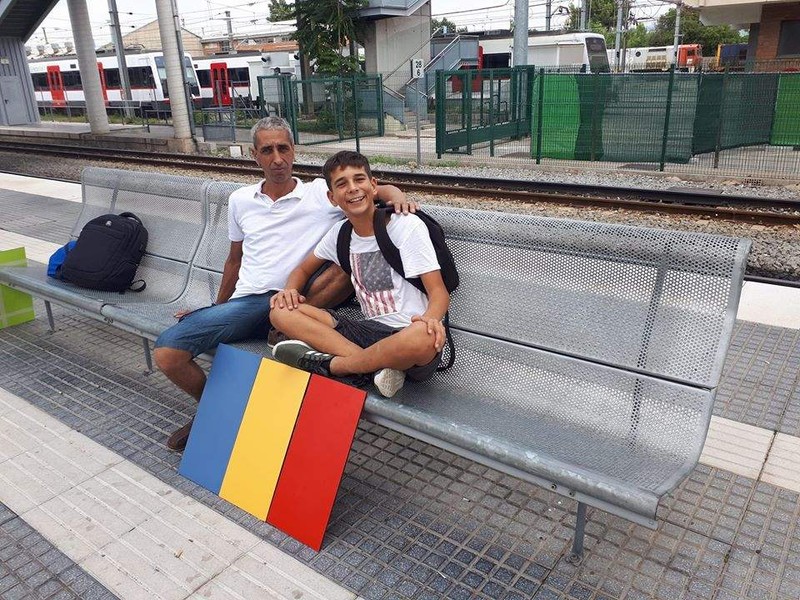 Cosmin Rotariu și tatăl său, Valeriu