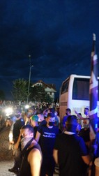 Fanii lui FC Argeș au sărbătorit pe străzi promovarea echipei favorite FOTO: facebook/FC Argeș