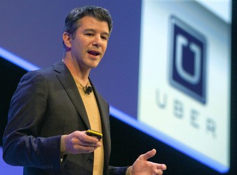 epa06040302 (FILE) Travis Kalanick, founder and CEO of Uber, delivers a speech at the Institute of Directors Convention at the Royal Albert Hall, Central London, Britain, 03 October 2014 (reissued 21 June 2017). According to reports on 21 June 2017, Kalanick has resigned as CEO of Uber amid pressure from shareholders. EPA/WILL OLIVER