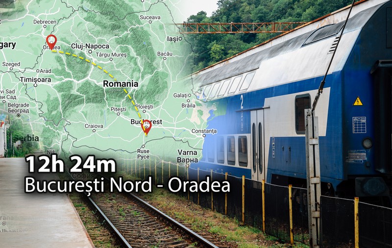 REPORTAJ. 13 ore în tren cu 53 de kilometri la oră. București - Oradea, călătorie de la „curg apele pe mine” la „am înghețat de frig”