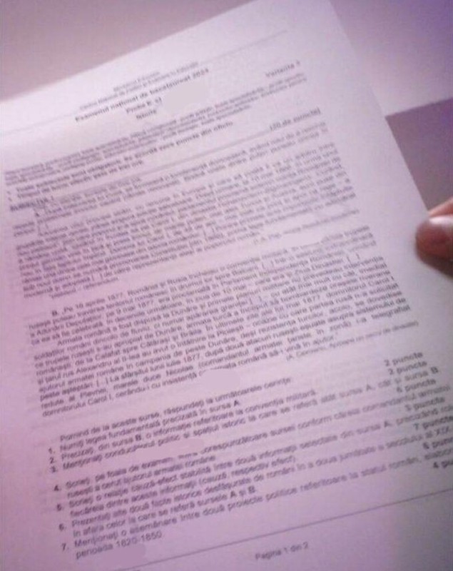 Subiecte Istorie BAC 2024, sesiunea de toamnă. Ce le-a picat elevilor la proba obligatorie a profilului la Bacalaureat