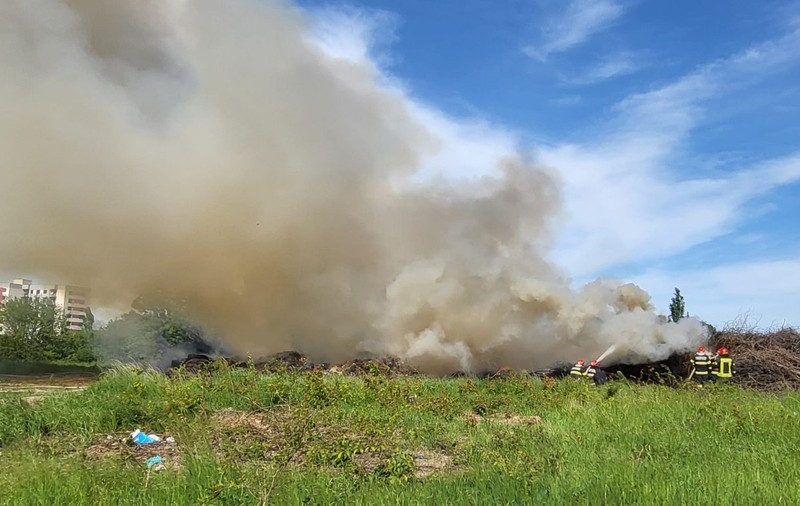 Incendiu puternic în Parcul Grozăvești din București. A fost emis mesaj Ro Alert
