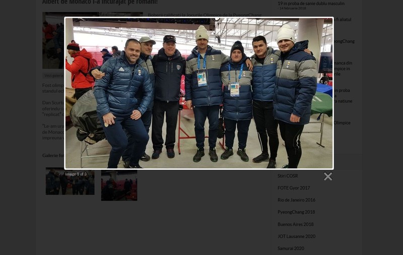 Prințul Albert de Monaco i-a încurajat pe românii de la Jocurile Olimpice de iarnă 2018!