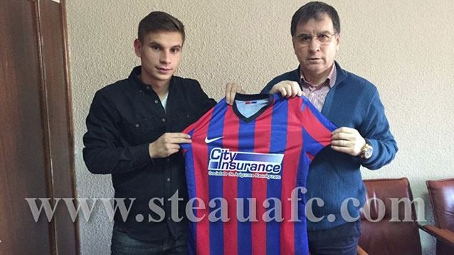 Enceanu, noul jucător al Stelei FOTO: facebook.com