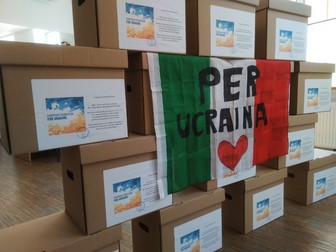 Donații din Italia care vor ajunge în zonele afectate de război prin intermediul Fundației Europene pentru Ucraina