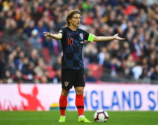 epa07175394 Croatia's Luka Modric reacts during the UEFA Nations League soccer match between England and Croatia in London, Britain, 18 November 2018. EPA-EFE/FACUNDO ARRIZABALAGA