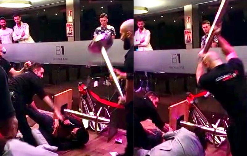 Un bodyguard român a bătut clienții unui club din Austria cu o bară de inox de 11 kg. Pe unul l-a lovit de nouă ori