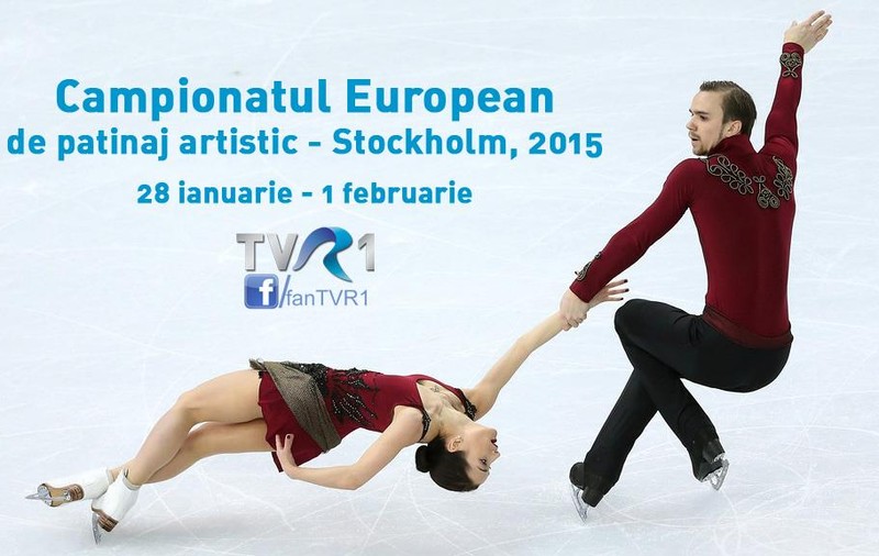 Campionatele Europene de Patinaj Artistic de la Stockholm, în direct la TVR