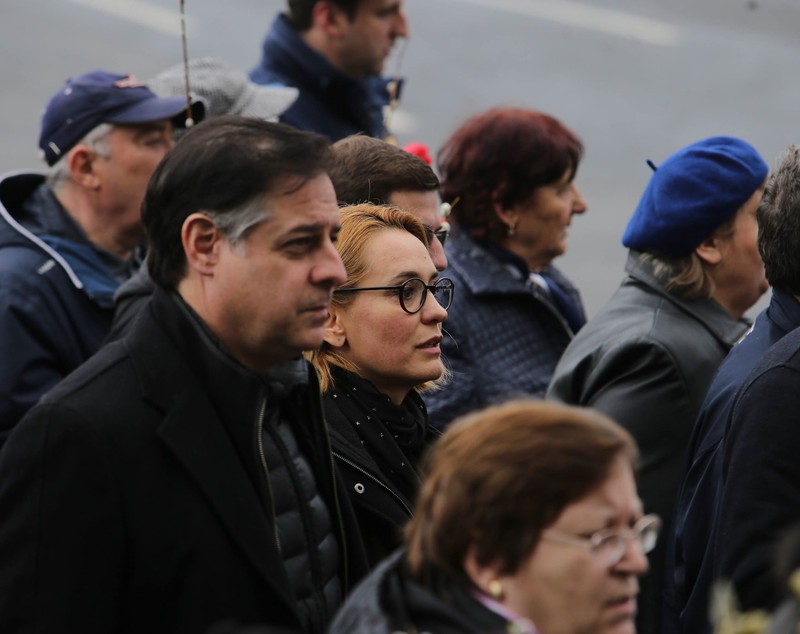 FOTO & VIDEO / Andreea Esca a participat la Procesiunea de Florii din Capitală. A trecut la catolicism, după ce s-a măritat cu Alexandre Eram
