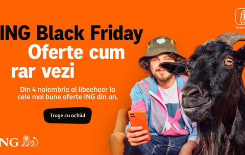 Oferta ING de Black Friday 2025: Credite mai ieftine, rate extinse la cumpărături, cashback la Amazon și abonamente gratuite Disney+