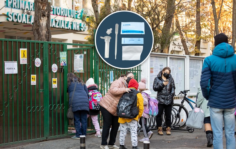 Părinții unei școli din București, după ce au primit testele pe bază de salivă pentru elevi: „E mai bine decât să nu fie testați deloc”