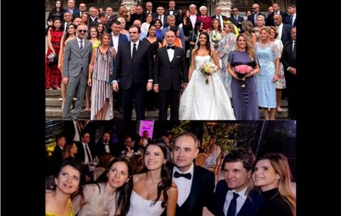 Apariția Primei noastre Doamne la brațul președintelui a adunat probabil cele mai multe reacții de la nunta ministrului Nazare cu frumoasa noastră artista, dar surpriza cea mai mare a fost abia ulterior! Cine, dar cine a apărut la eveniment