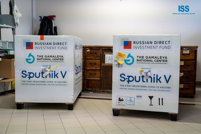 Sosirea dozelor de vaccin Sputnik în San Marino. Foto: Profimedia Images