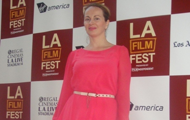 Delia Antal, pe covorul roșu cu Woody Allen la Festivalul de film din Los Angeles
