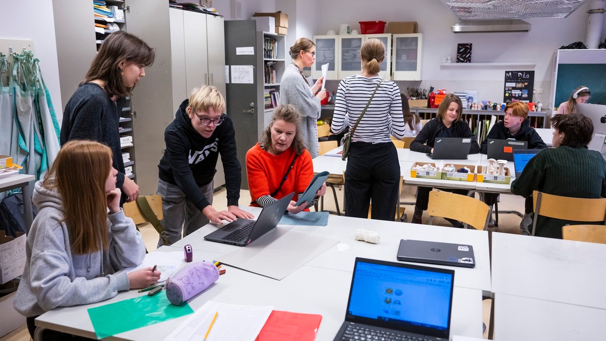 Elevi ai unei școli din Finlanda Foto: Profimedia