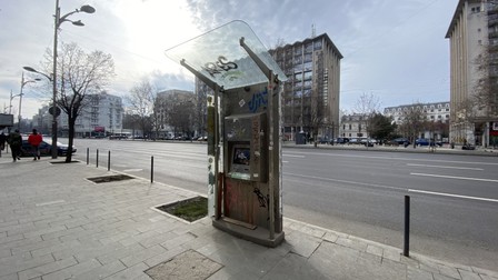 Infochioșcul de pe bulevardul Magheru