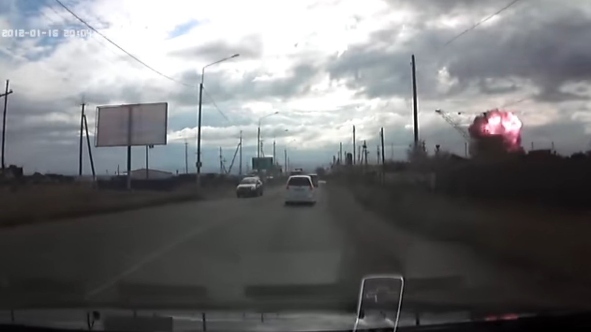 O rachetă rusească a explodat