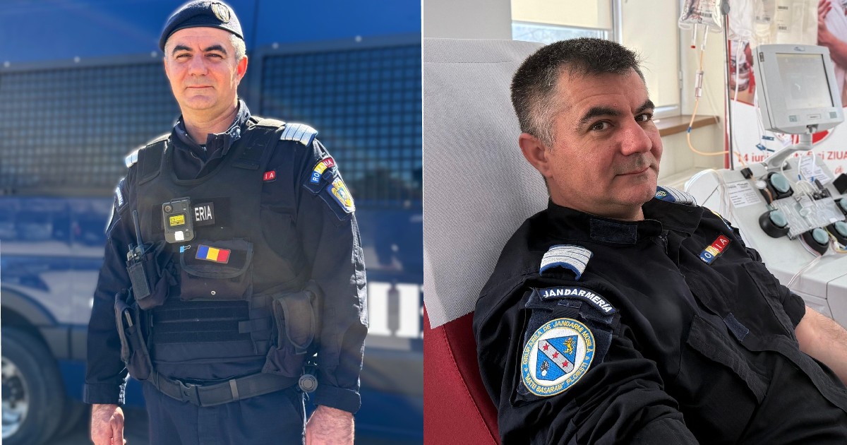 Plutonierul adjutant-șef Dorin-George Căicuț, din cadrul Grupării de Jandarmi Mobile Ploiești