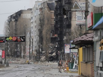 Borodeanka, distrus după bombardamente | Foto: Epa