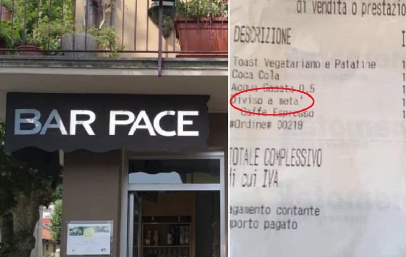 Proprietara unei cafenele din Italia i-a luat unei turiste 2 euro, ca să-i taie sendvișul în două: „Munca se plătește!”