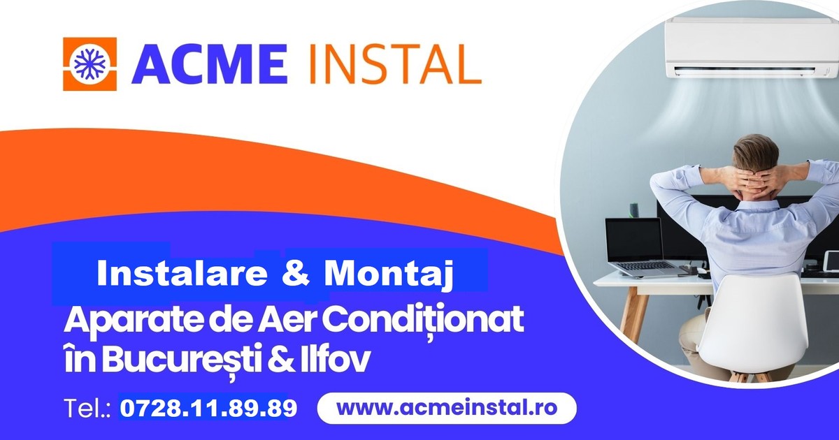 Barbat care se bucura de aer conditionat montat de ACME Instal